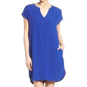 Madewell Royal Blue Du Jour Tunic Dress Size XS